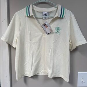 NEW Pickleball Polo Shirt with Green Accents